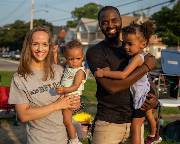 Dezmond with his family