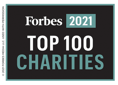 Forbes Top 100 Charities 2021 Graphic