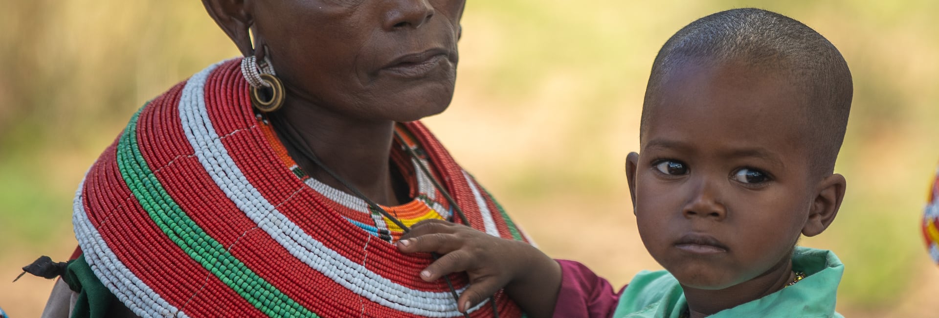 A woman and her child in Africa