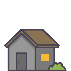 House with sleeping Z above it.