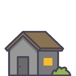 House with sleeping Z above it.